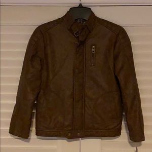 Boys Faux Leather Jacket